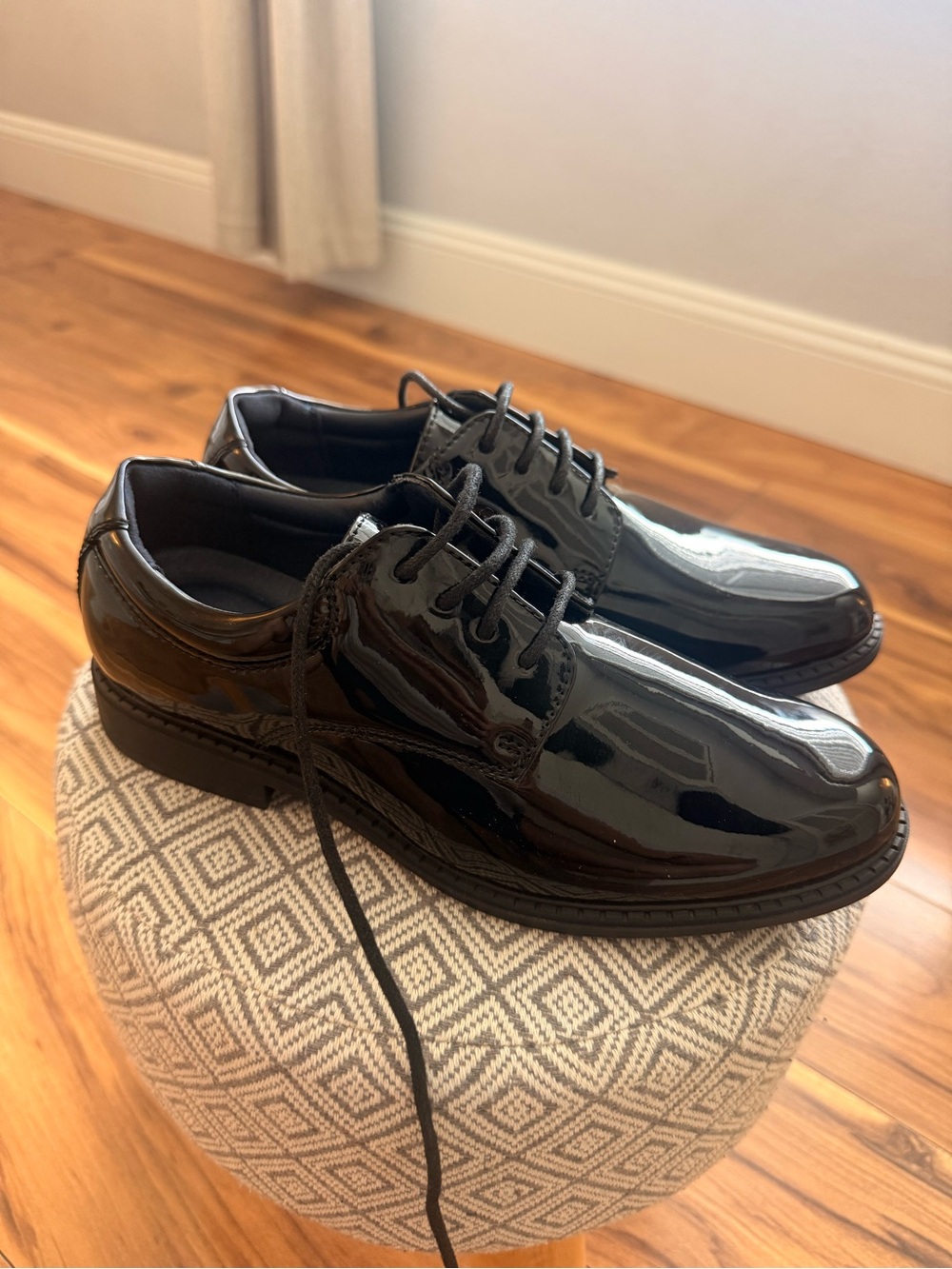 Kids Black bruno marc Patent Oxford Dress Shoesw - Classic Formal Style US 5 new